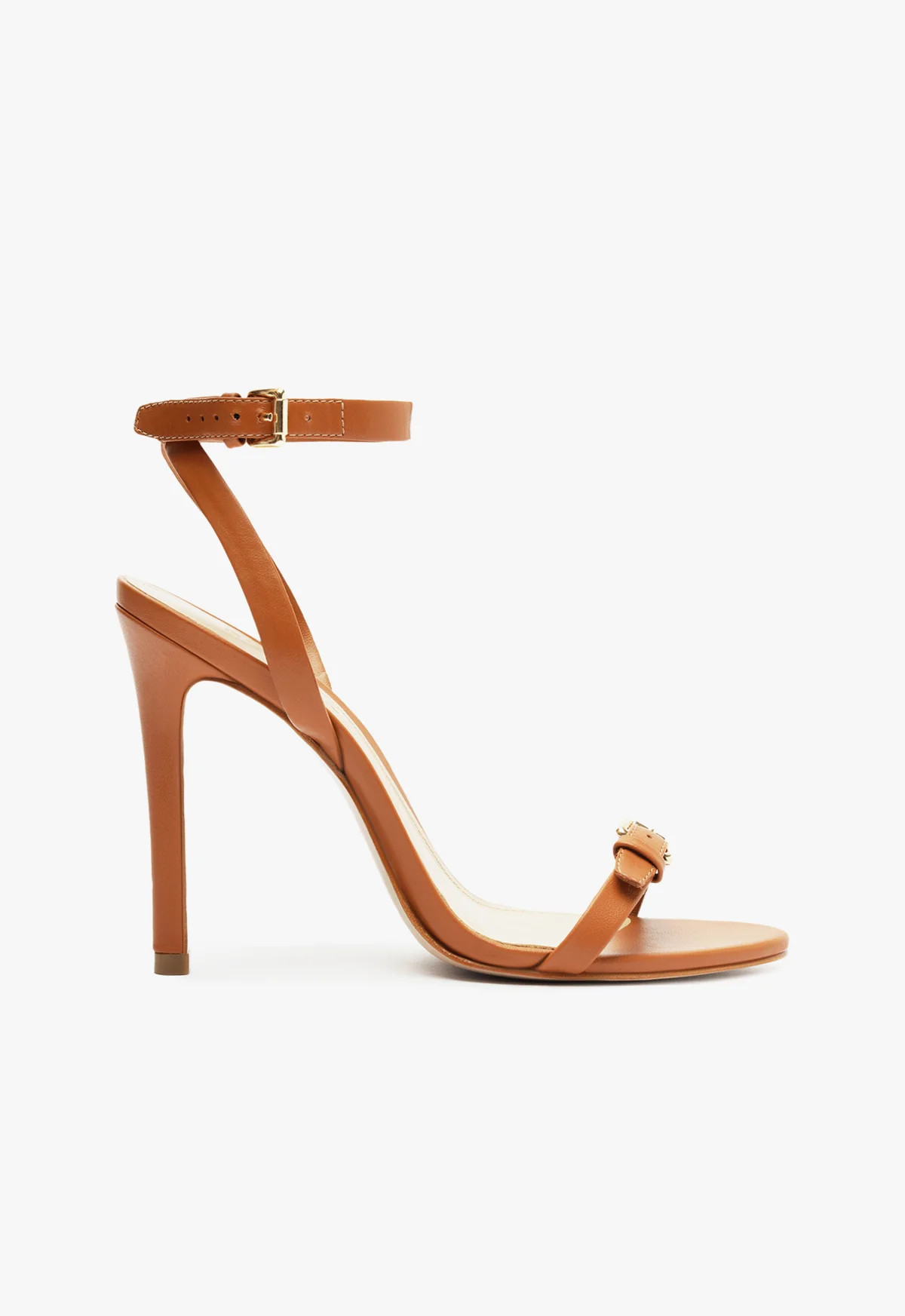 Aurora Stiletto Sandal | Brown | Leather | Schutz (US)