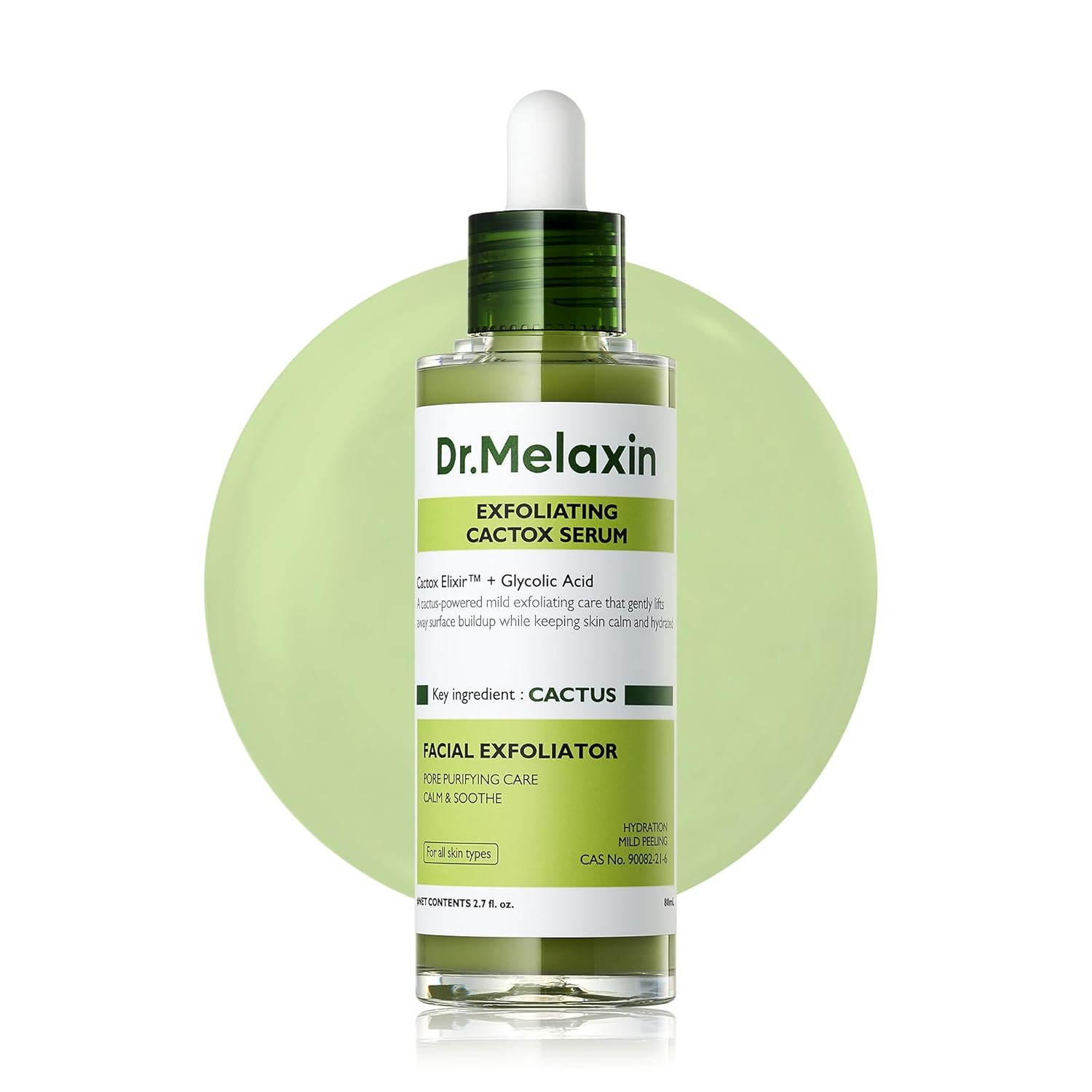 Dr.Melaxin Cactox Exfoliating Peel Shot Serum – Gentle AHA/PHA Facial Exfoliator with Cactus Extract & Peptides, Pore Minimizing, Blackhead Removal, Moisturizing Hydrating Glow for All Skin Types | Amazon (US)
