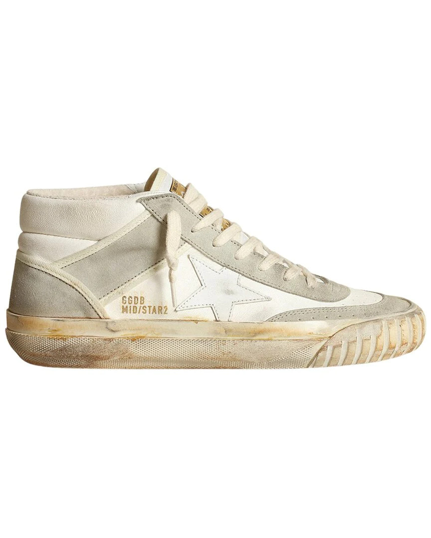 Golden Goose Mid Star 2 Leather Sneaker | Shop Simon