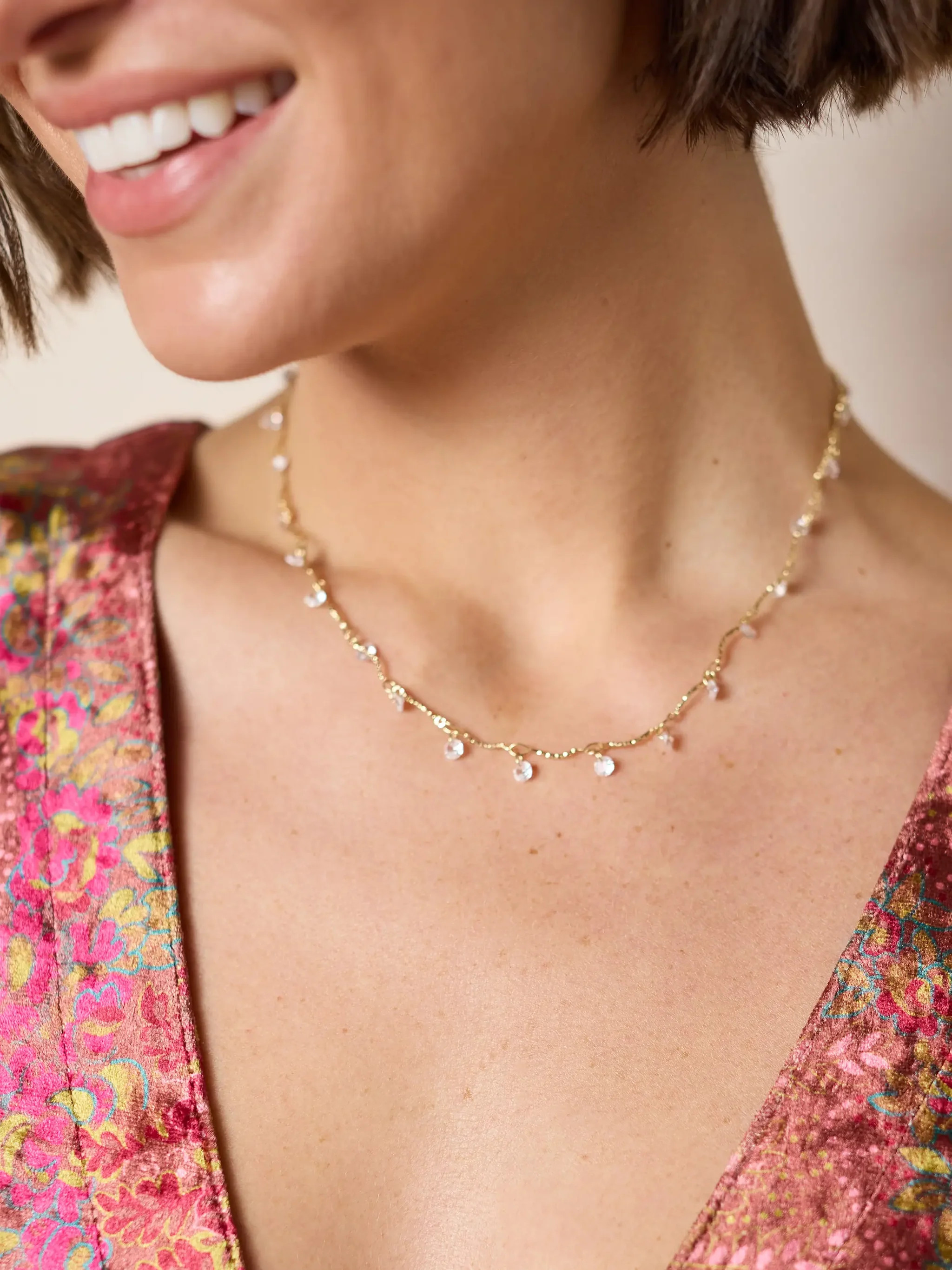 Dainty Jewel Necklace | Natural Life
