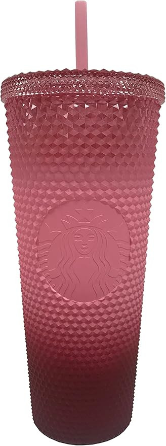 Starbucks Pink Gradient Studded Tumbler Fall Winter Holiday 2022 (24 oz - Venti) | Amazon (US)