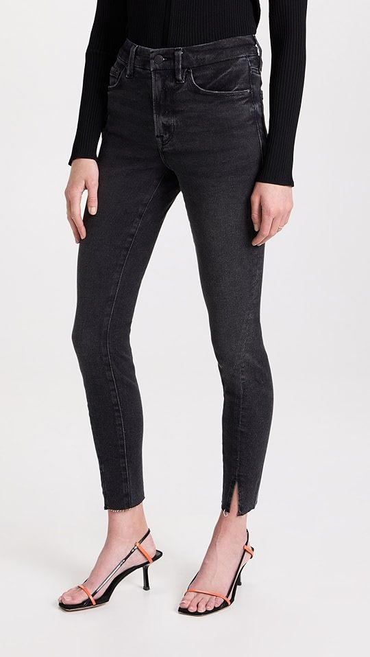 Good American Good Legs Twisted Slit Jeans | SHOPBOP | Shopbop