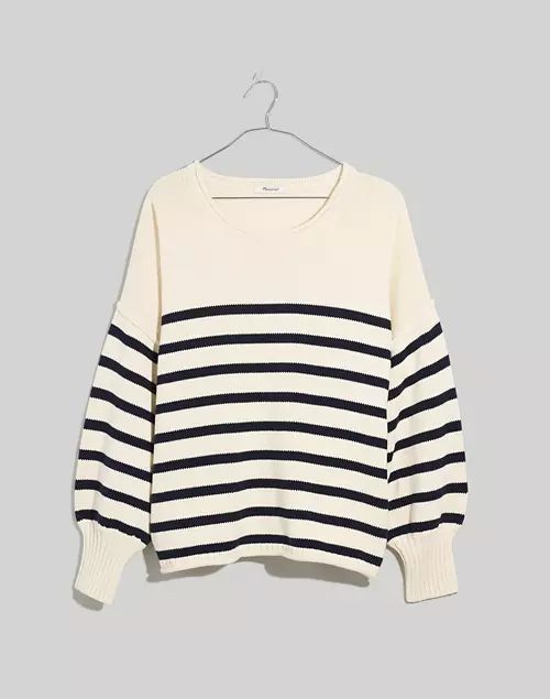 Plus Conway Pullover Sweater in Stripe | Madewell