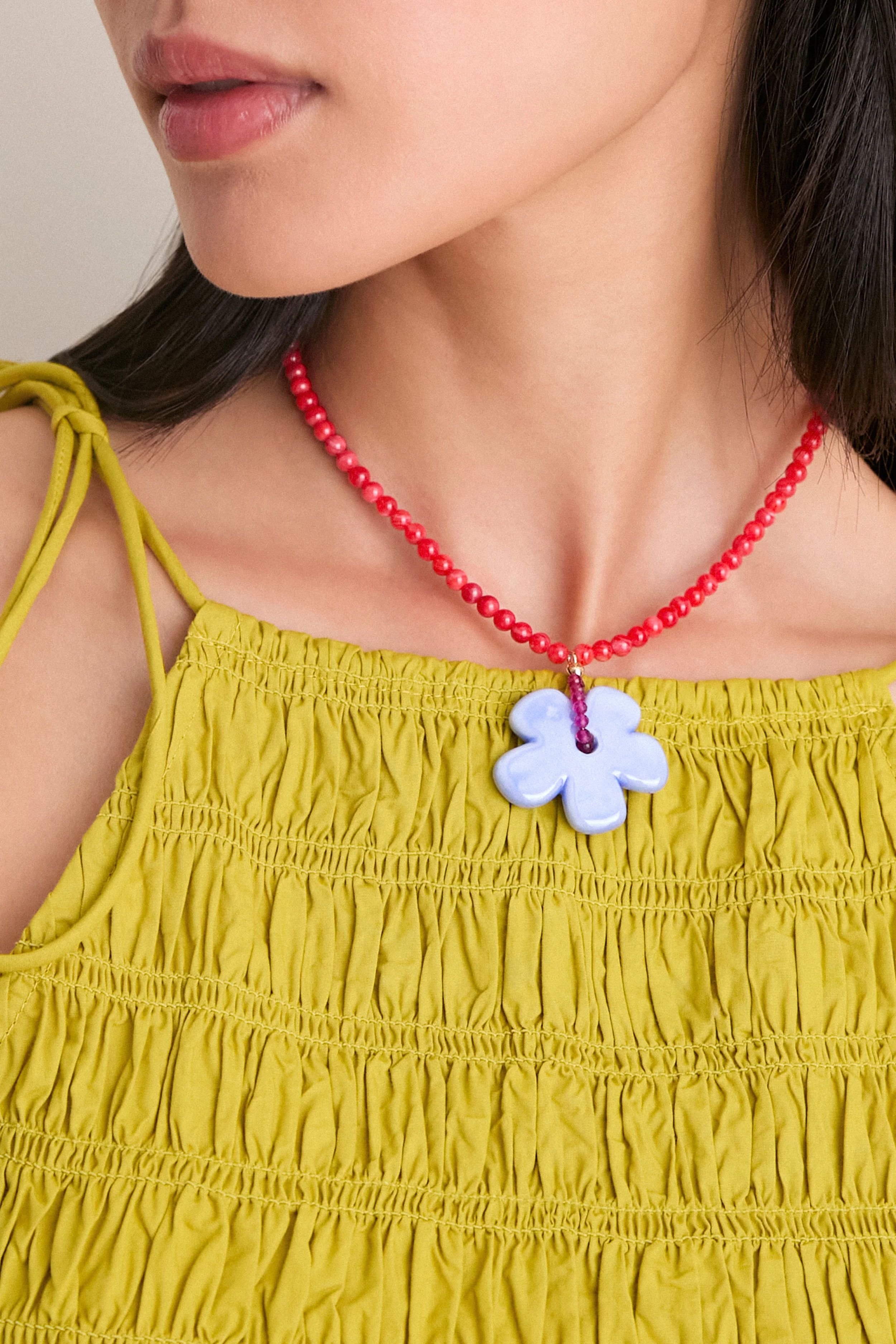 Red Multi Groovy Necklace | Tuckernuck (US)