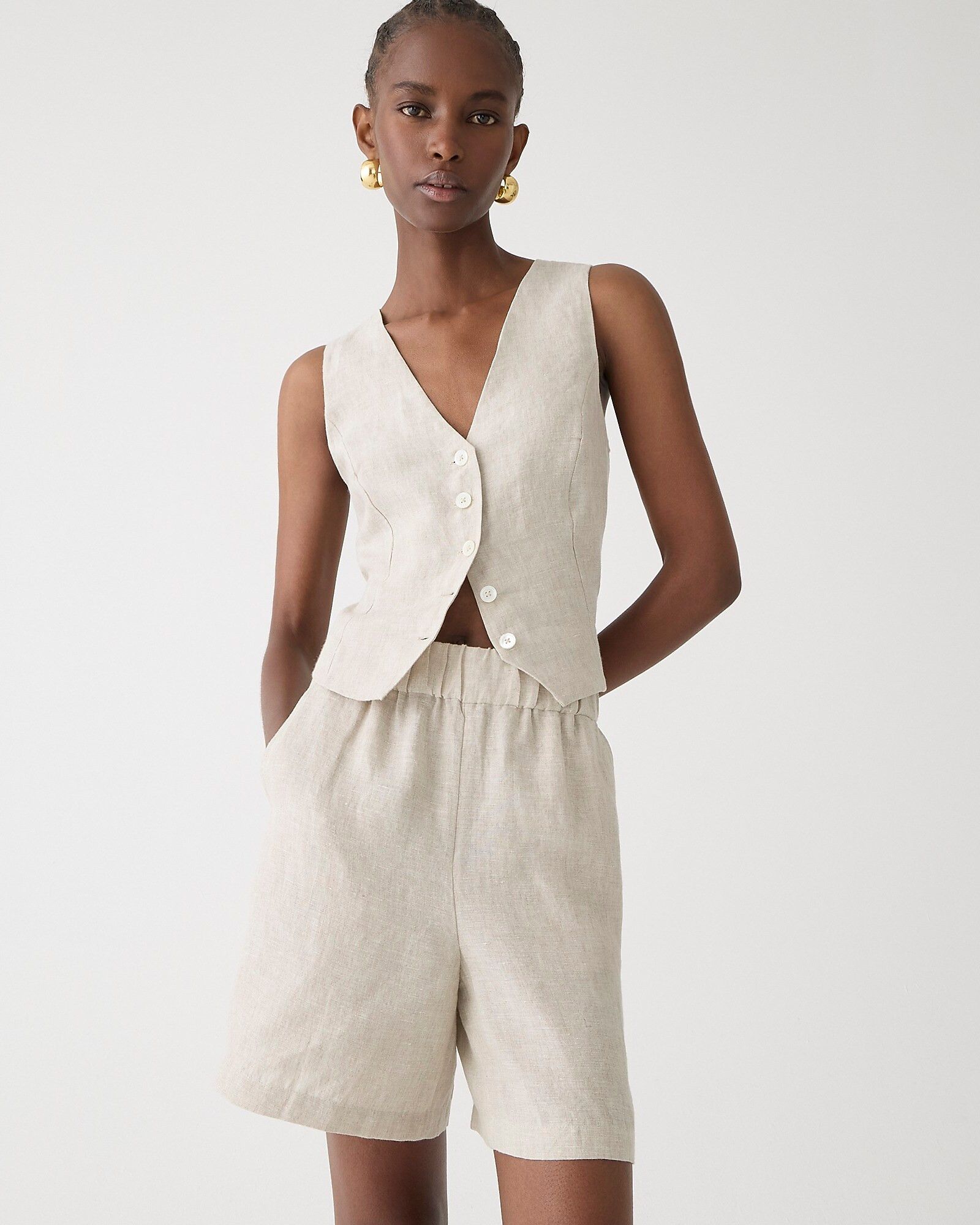 Long Tropez short in linen | J. Crew US