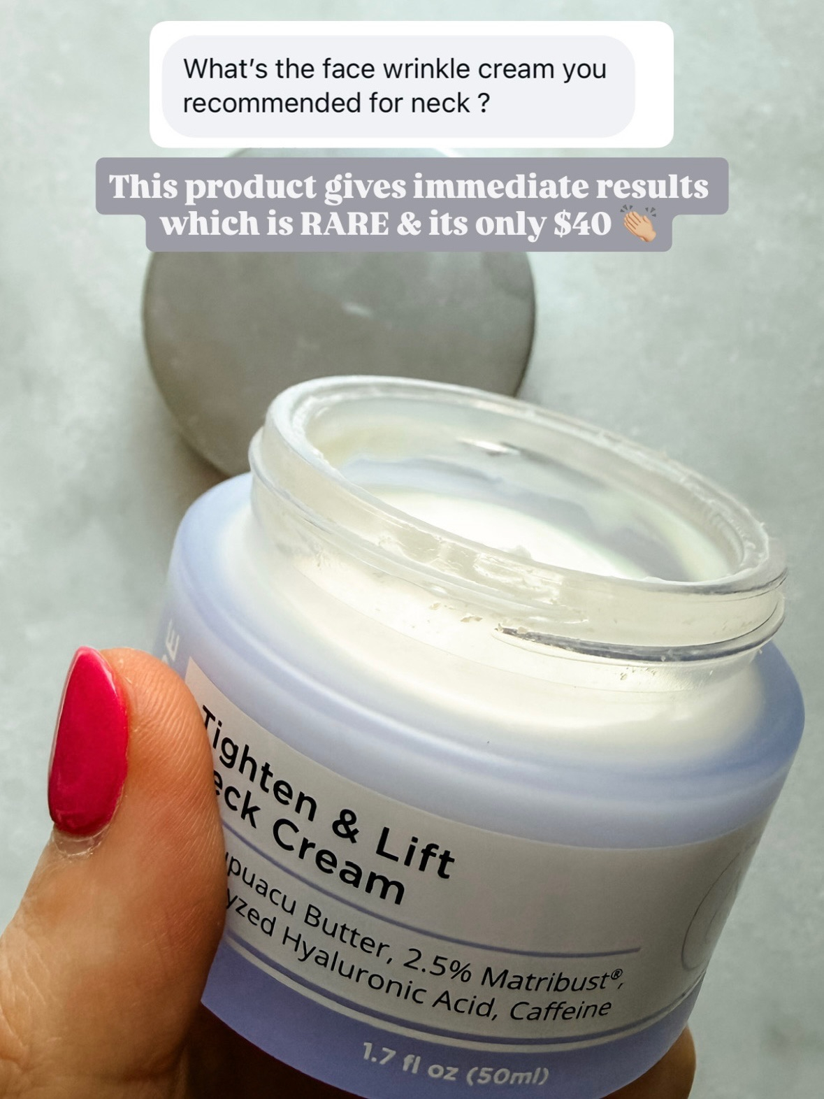 This neck cream is amazing! Only $40 & such a great add to your skincare routine!

Loverly Grey, neck cream, skincare, beauty 

 #LTKBeauty