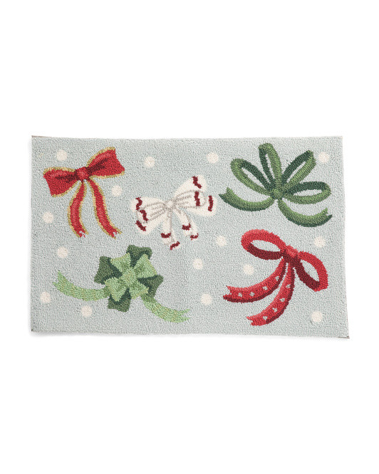 20x32 Bows Hooked Rug | TJ Maxx