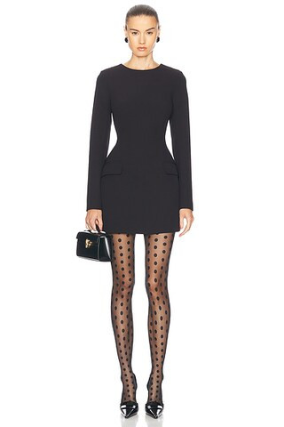 Thessaly Hourglass Long Sleeve Mini Dress | FWRD 