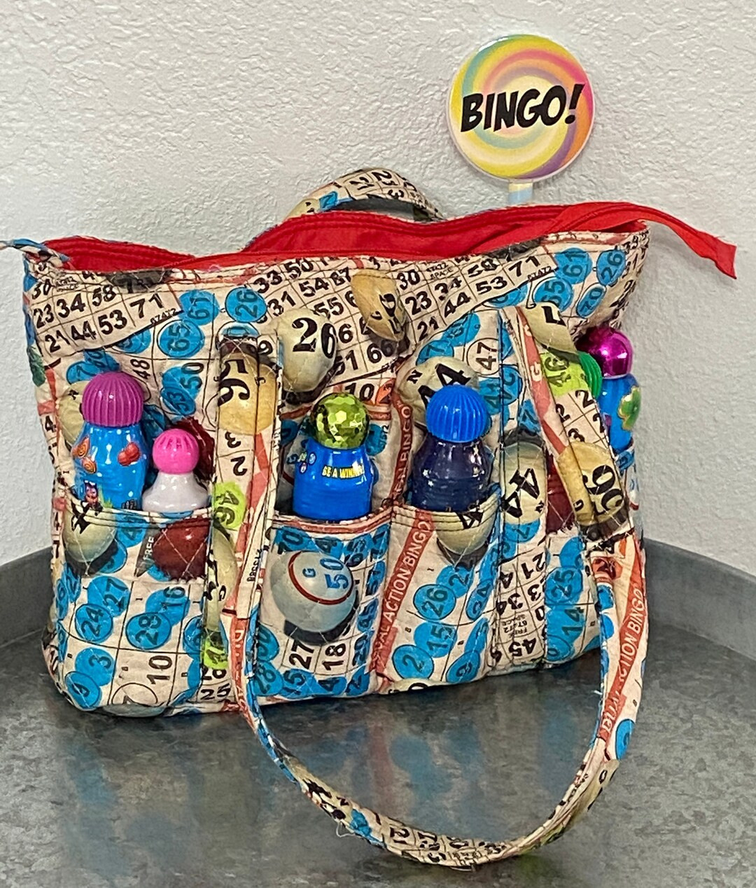 Bingo Pattern Bag for Travel or Bingo Dabbers. New Bingo Bag - Etsy | Etsy (US)