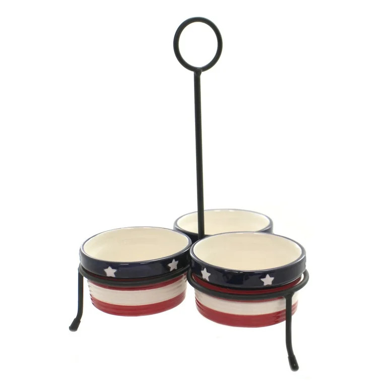 Tabletop Patriotic Condiment Server July 4Th Summer Dippings 46004123 | Walmart (US)