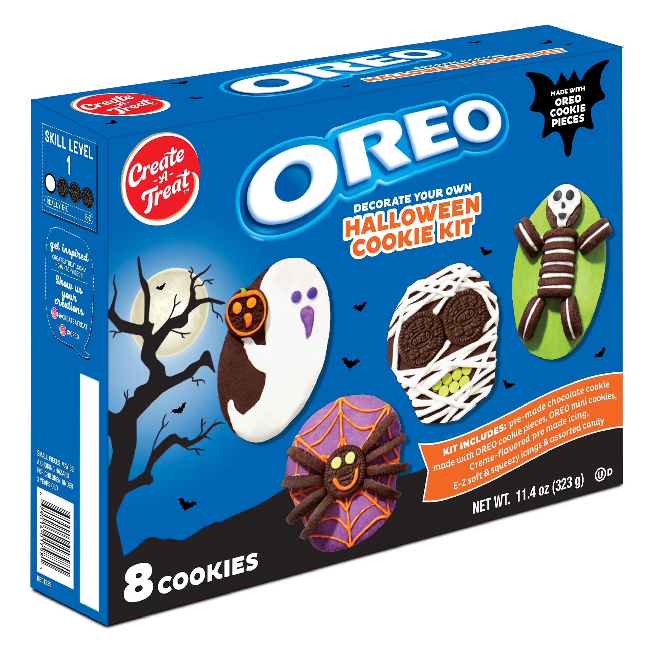 Halloween OREO Chocolate Cookie Kit, Create-A-Treat Decorating Kit, 11.4 oz | Walmart (US)