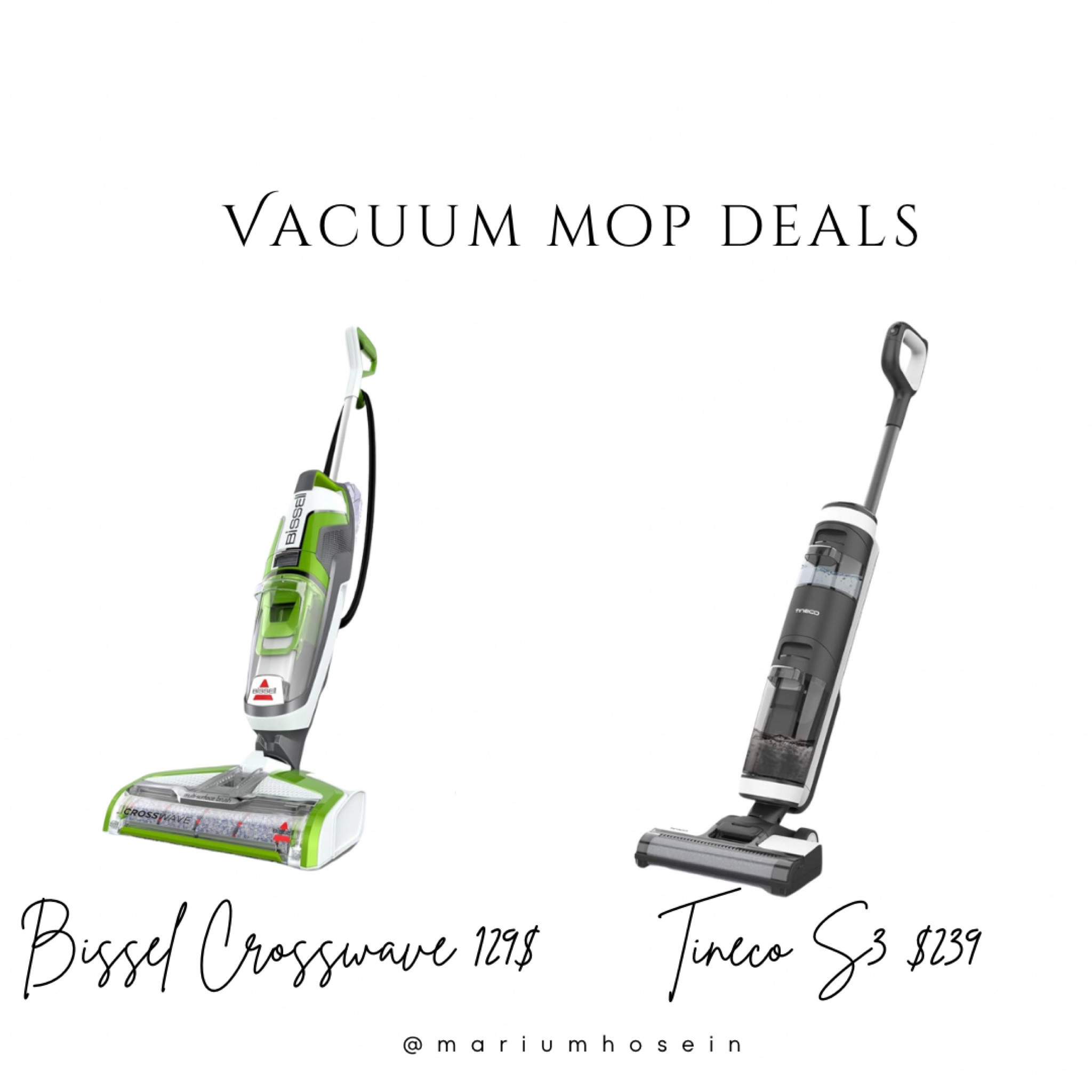 Excellent deals on these vacuum mop cleaners! I have the s3 but the bissel has excellent reviews and is on an amazing sale. 