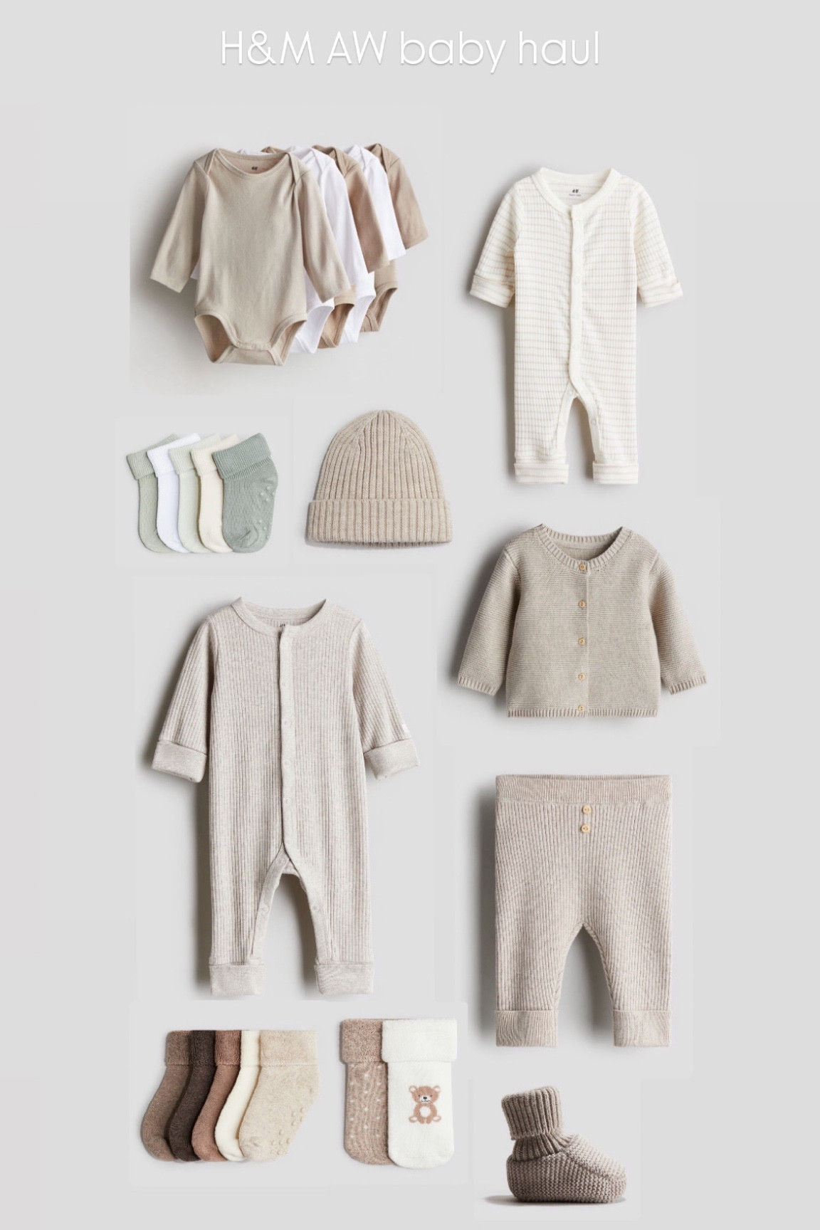 H&M AW neutral baby clothes and accessories 🫶🏼

We’re not finding out the gender of our baby so we’re keeping the colour scheme very neutral. 

#LTKbaby #LTKeurope #LTKmaternity