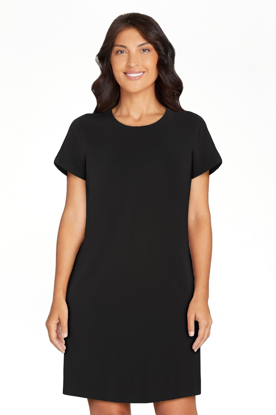 Time and Tru Women's Cotton T-Shirt Dress, Sizes XS-XXXL | Walmart (US)