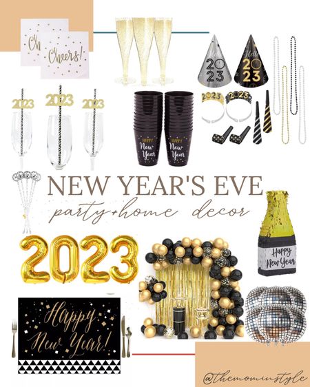 New Years Eve Party Decor - New Years Eve - New Years Eve Balloons - New Years Eve Hats - New Years Eve Cups 

#LTKSeasonal #LTKhome #LTKHoliday