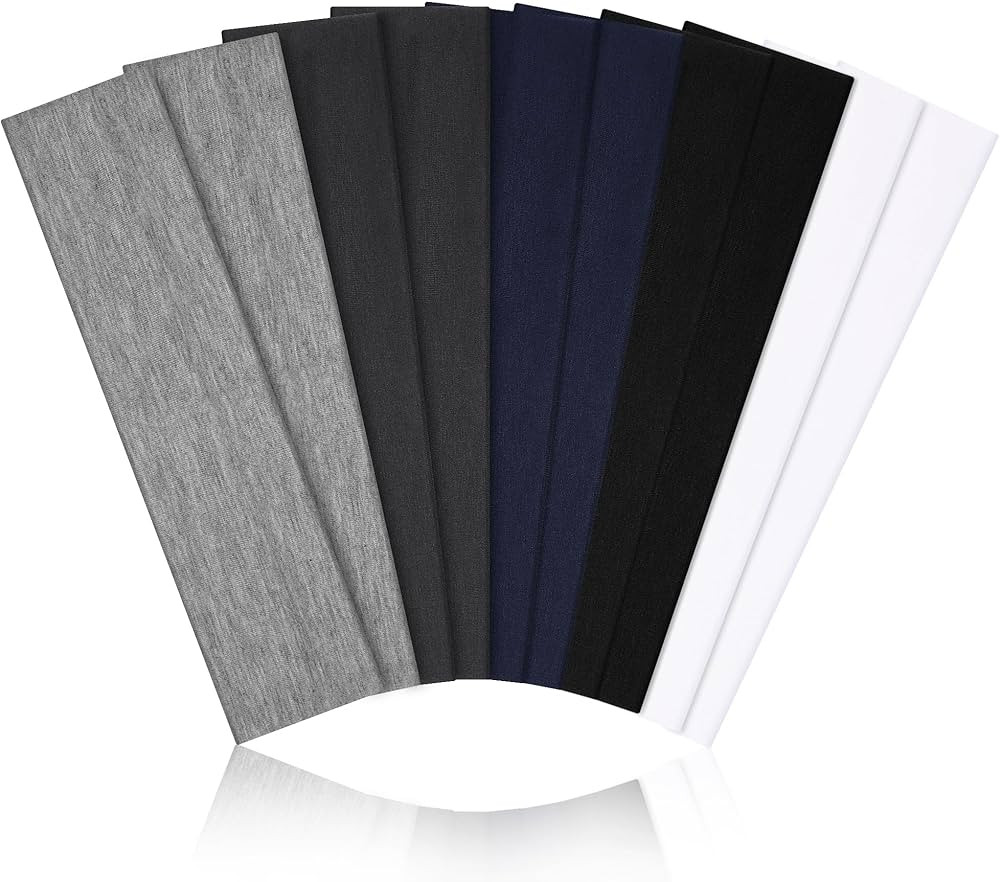 10 PCS Headbands for Women - Fashion Non Slip Cotton Headbands for Women and Men Perfect for Spor... | Amazon (US)