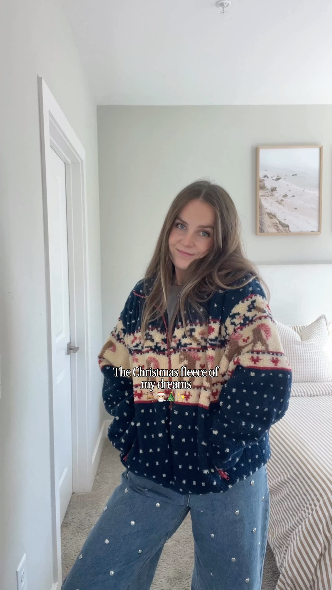 This Christmas fleece is giving cottage core Christmas 🥹🎄 I'm ordering the red one next, it's so beautiful! 

Fleece jacket, Christmas sweater, Cider jacket, Christmas outfit 

#LTKFindsUnder100 #LTKHoliday