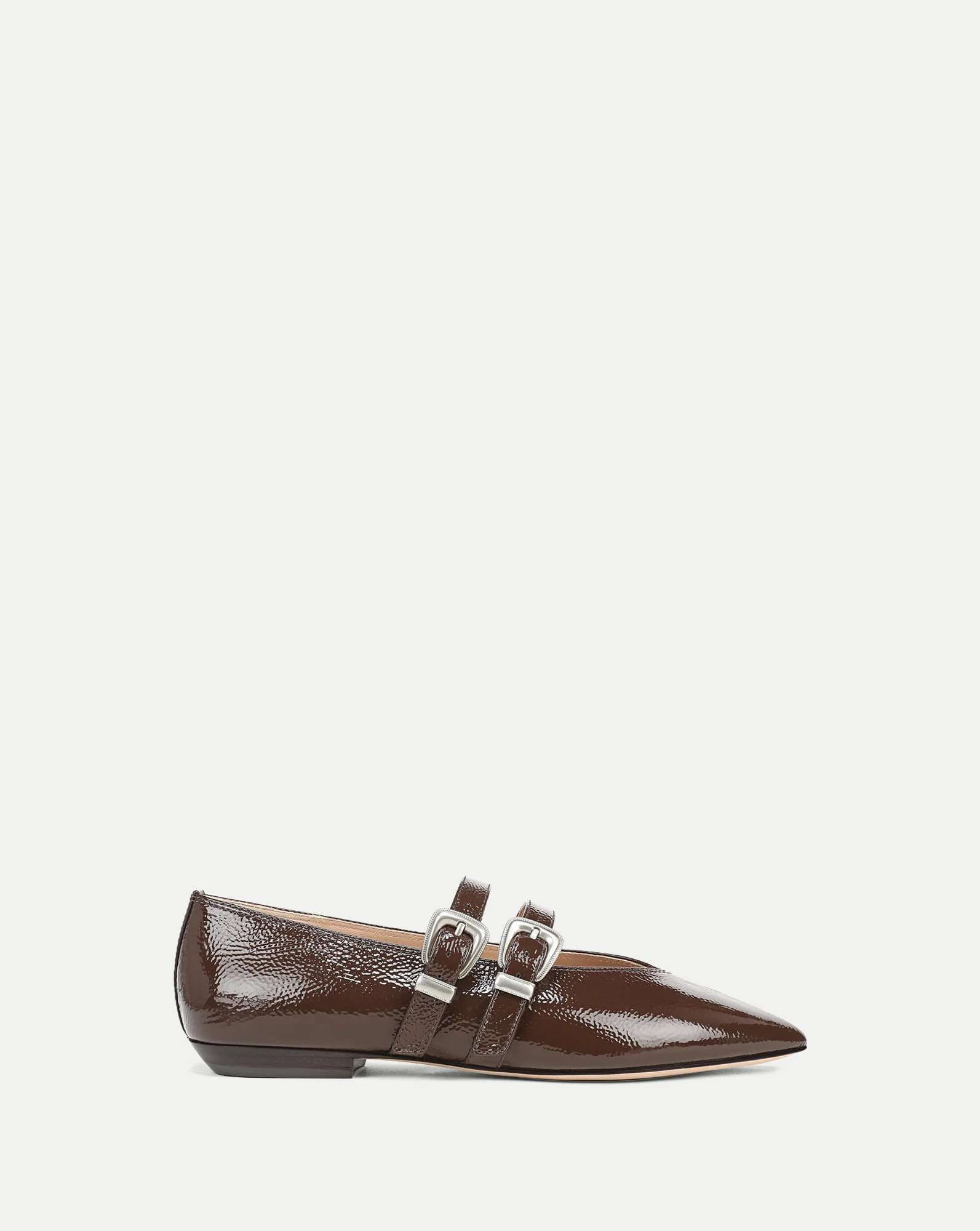 Bancroft Leather Mary Jane Flat in Espresso | Veronica Beard | Veronica Beard