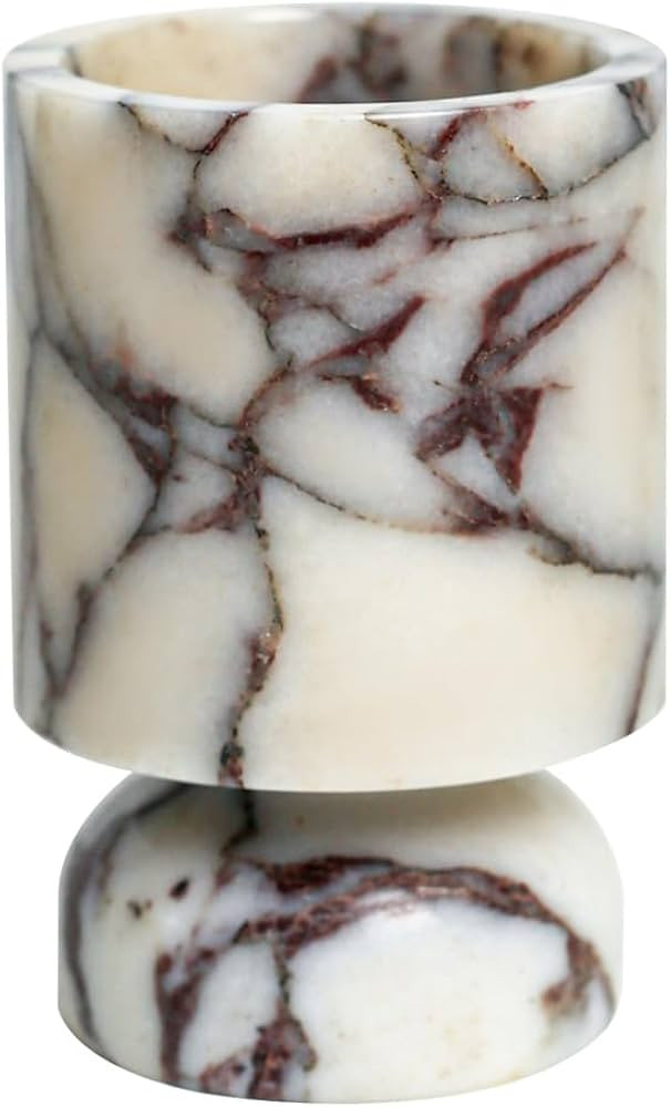 DUANYAN Elegant Marble Candle Holder for Pillar Candle, Stone Home Decor | Amazon (US)