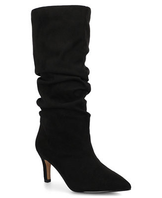 Journee Collection Women's Sonnet Pointed Toe Slouchy Dress Boots - Macy's | Macy's