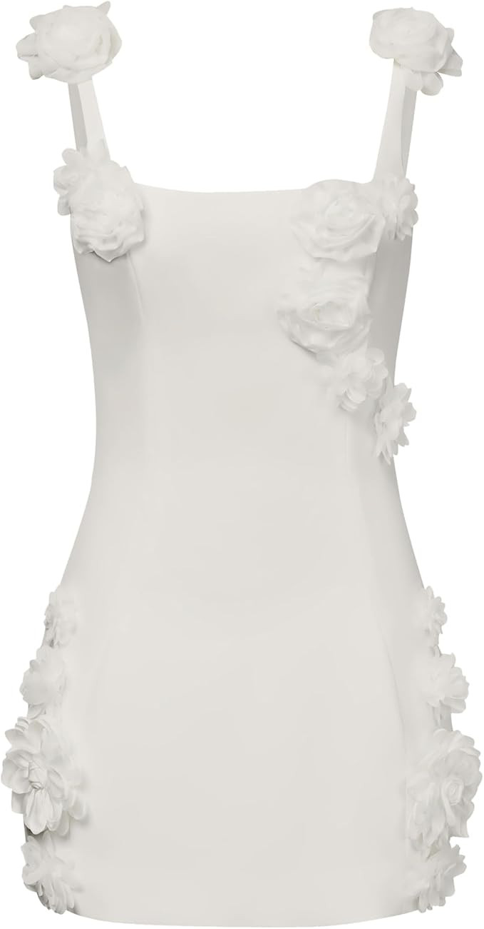 JW PEI Women's Elaina Rosette Applique Mini Dress | Amazon (US)