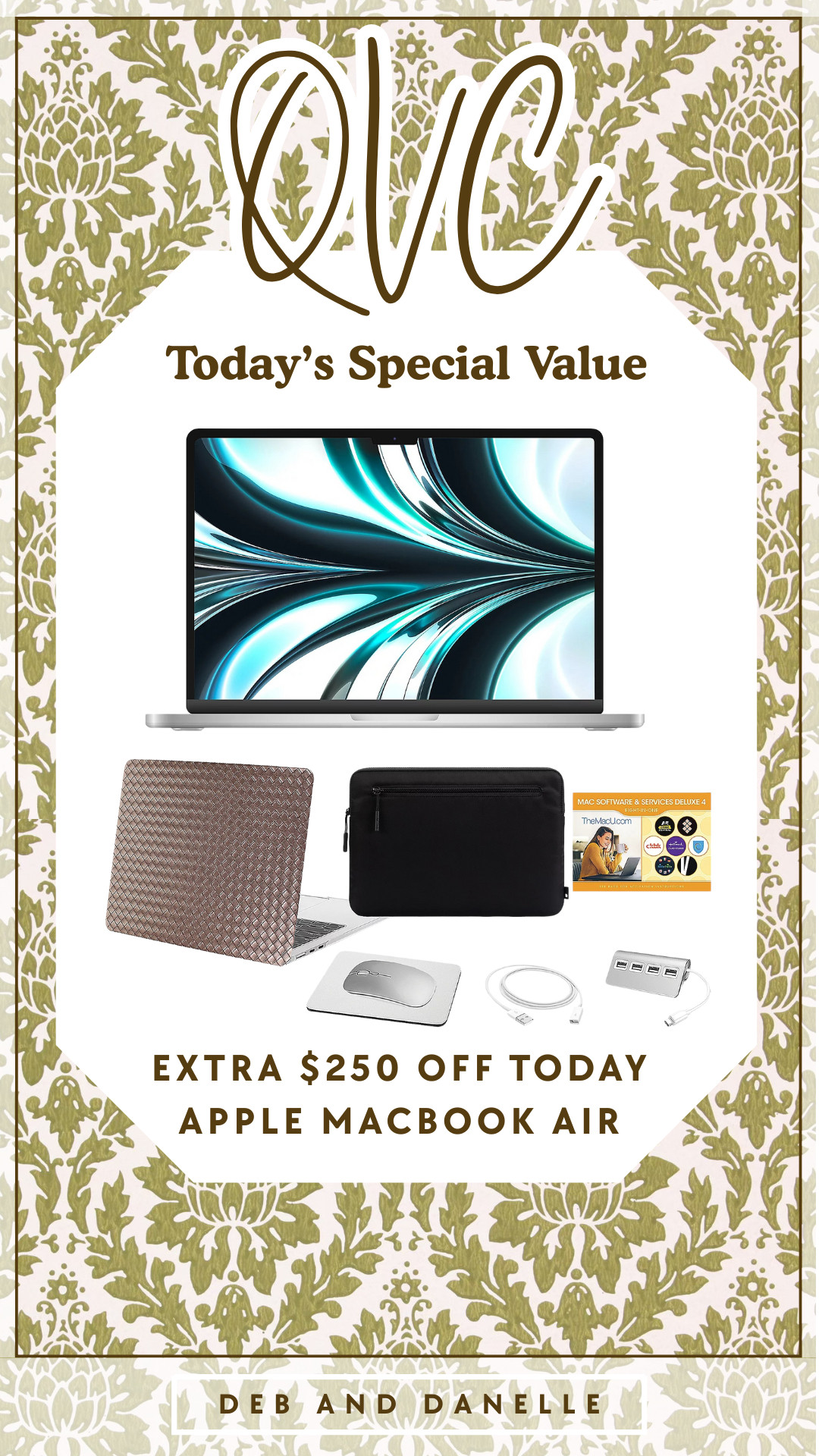 @QVC's Today's Special Value item is this Apple MacBook Air 13" Laptop with a protective sleeve and additional accessories. I absolutely love my MacBook and use it for all of my work. This would be a great investment with your Christmas money.  

 #LTKGiftGuide #LTKSaleAlert