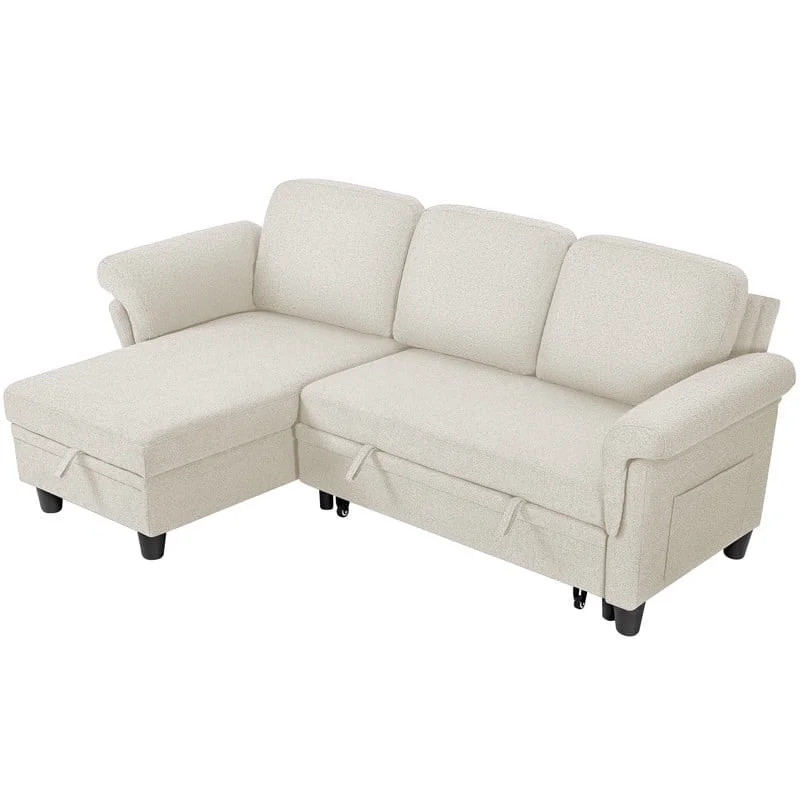 Homall L-Shaped Sofa Bed with Reversible Storage Chaise Convertible Modern Sectional Couch for Li... | Walmart (US)