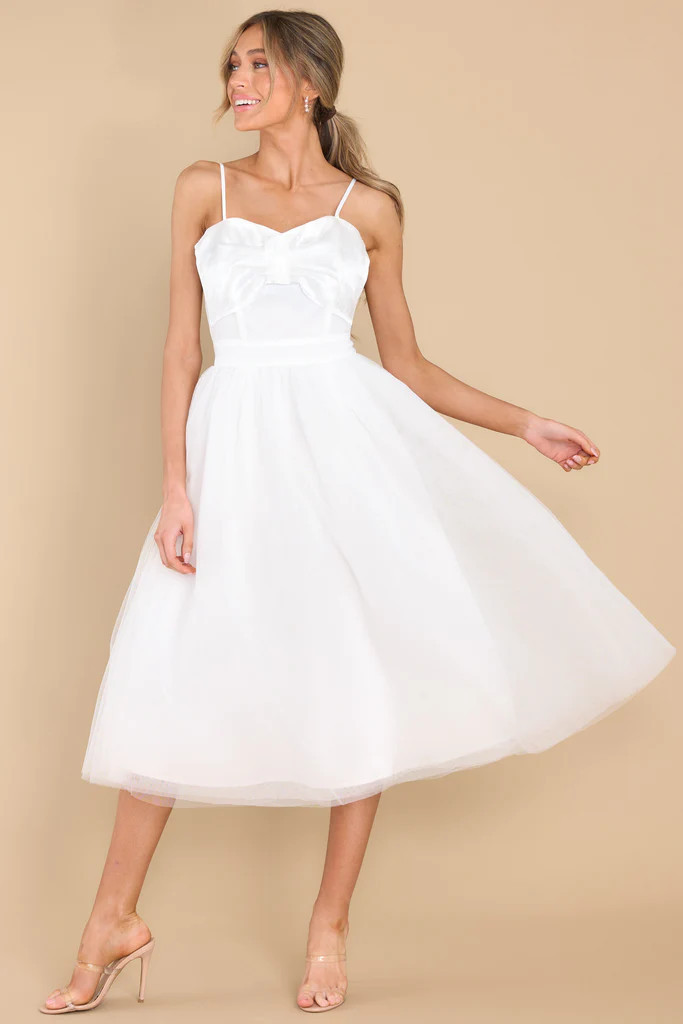 Dance On Air White Dress | Red Dress 