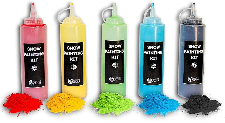 Chameleon Colors Snow Painting Kit - 10 Pack - 5 Vibrant Colors - 5 Squirt Bottles - Art Craft Ki... | Amazon (US)