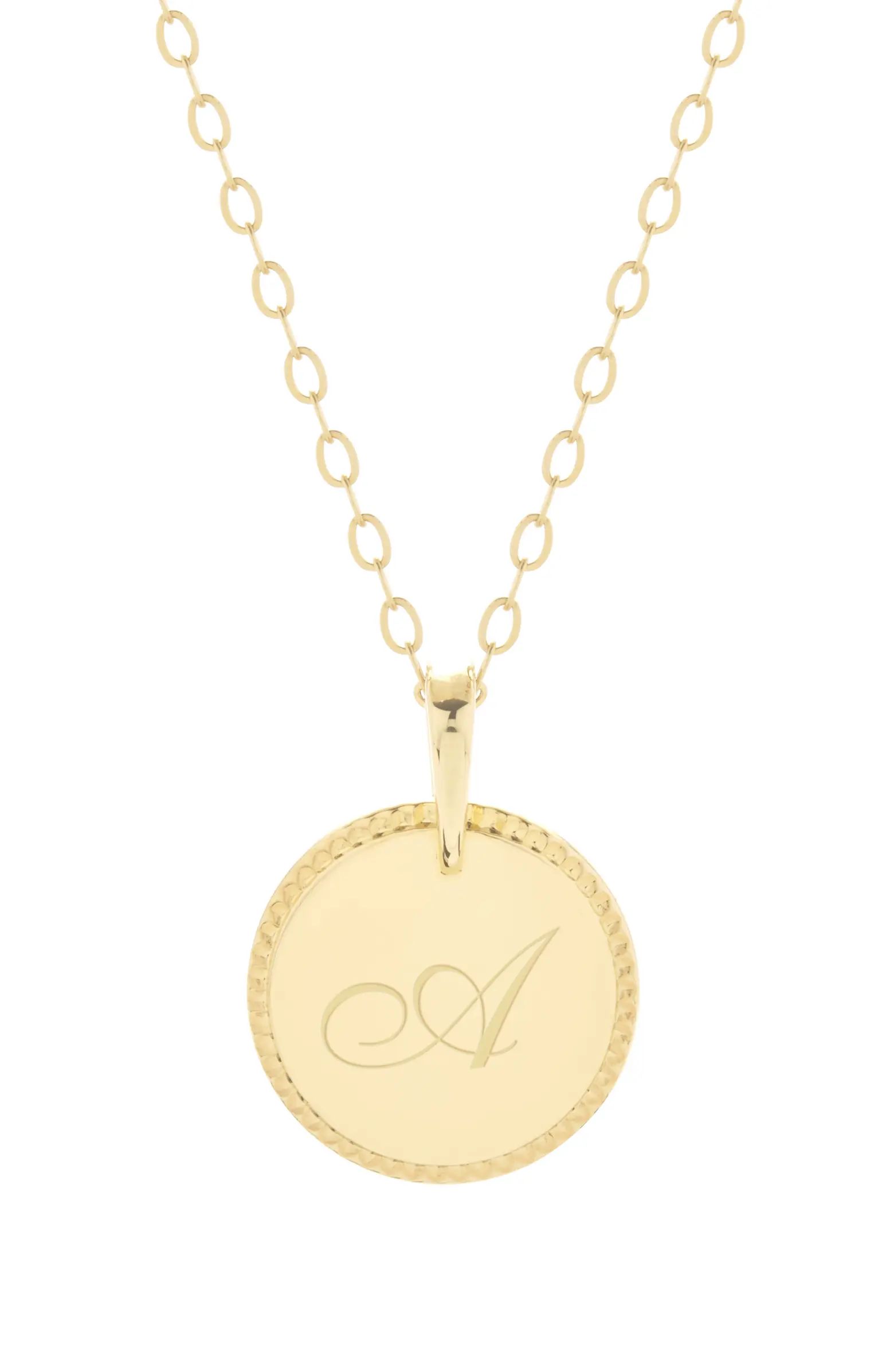 Brook and York Milia Initial Pendant Necklace | Nordstrom | Nordstrom