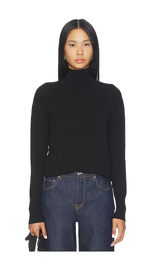 Clarke Turtleneck Sweater in Black | Revolve Clothing (Global)