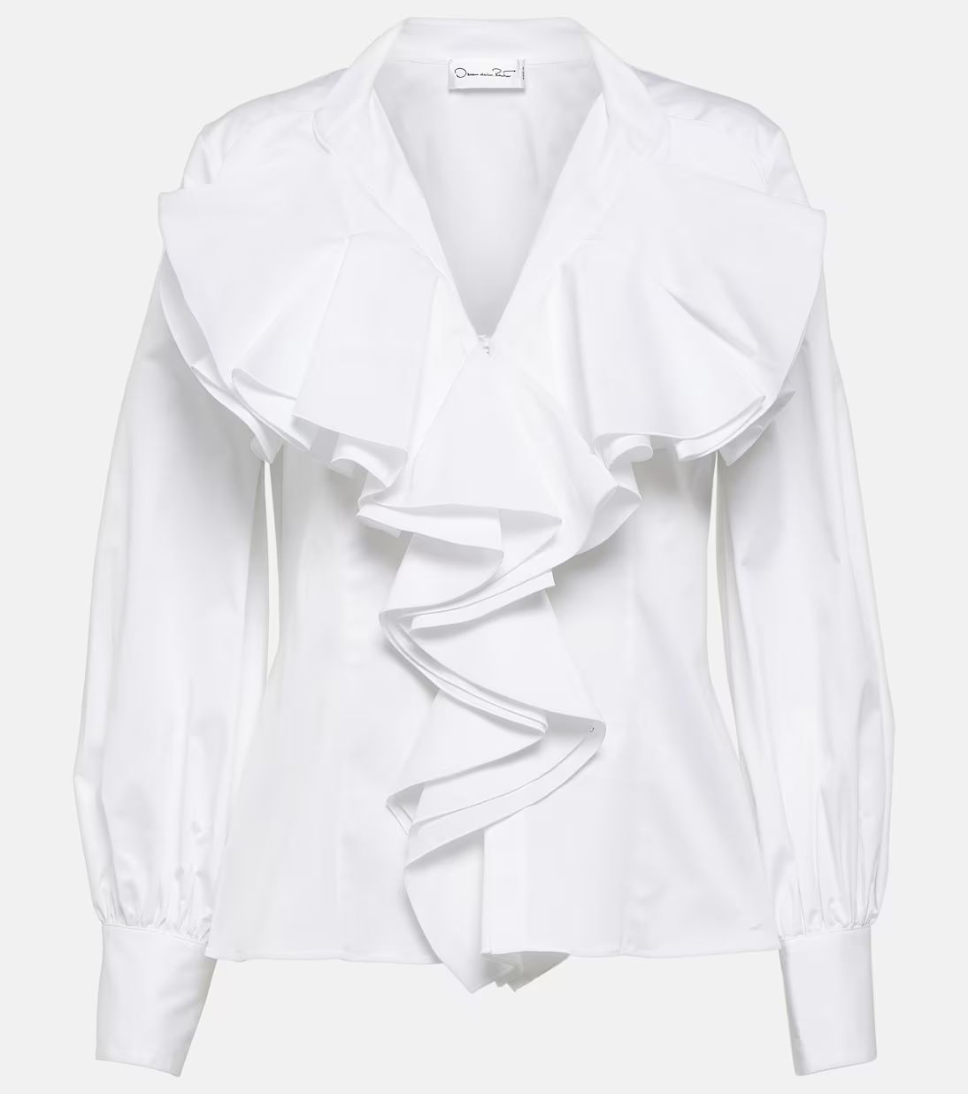 Ruffled cotton shirt | Mytheresa (US/CA)