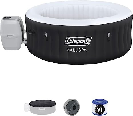 Coleman 13804-BW SaluSpa 71" x 26" 2-4 Person Portable Inflatable Outdoor Round Hot Tub Spa with ... | Amazon (US)