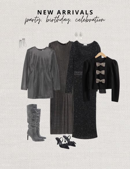 A few new party arrivals 🥂✨ lovely to wear the mini dress with these rhinestone knee boots. If you go for the maxi dress I’d opt for booties or slingbacks.

Read the size guide/size reviews to pick the right size.

Leave a 🖤 to favorite this post and come back later to shop


#LTKHoliday #LTKparties #LTKstyletip
