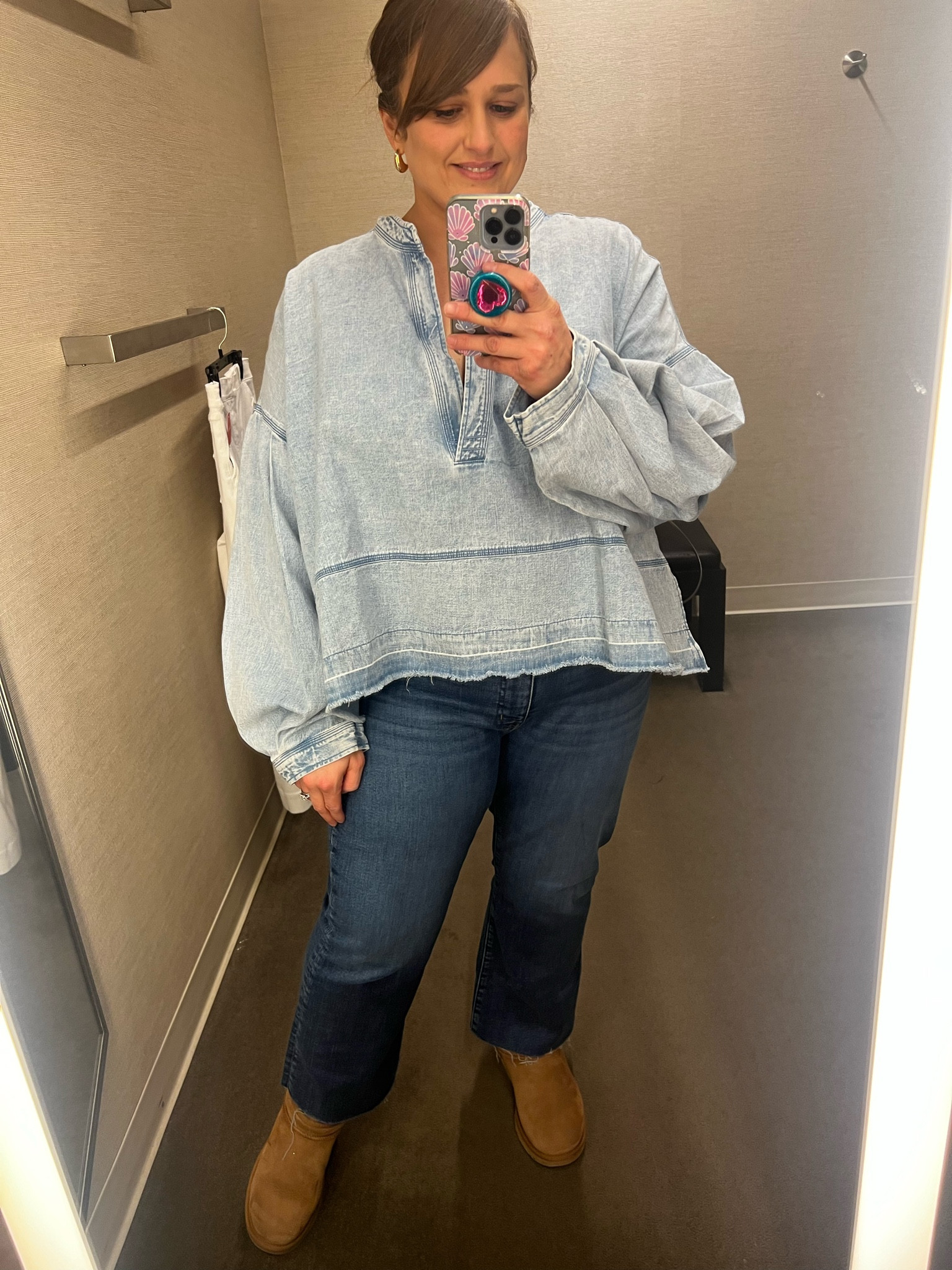 Jude Oversize Boxy Denim Pullover curated on LTK