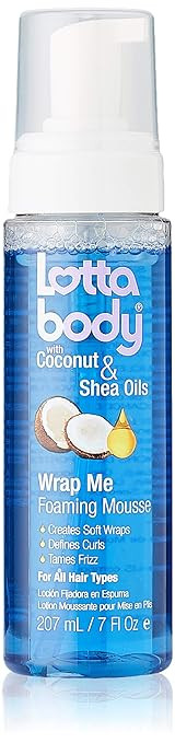 Coconut Oil and Shea Wrap Me Foaming Curl Mousse by Lotta Body, Creates Soft Wraps, Hair Mousse f... | Amazon (US)