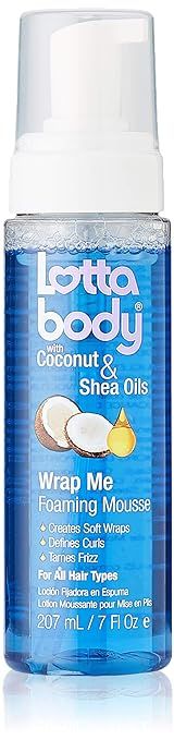 Coconut Oil and Shea Wrap Me Foaming Curl Mousse by Lotta Body, Creates Soft Wraps, Hair Mousse f... | Amazon (US)