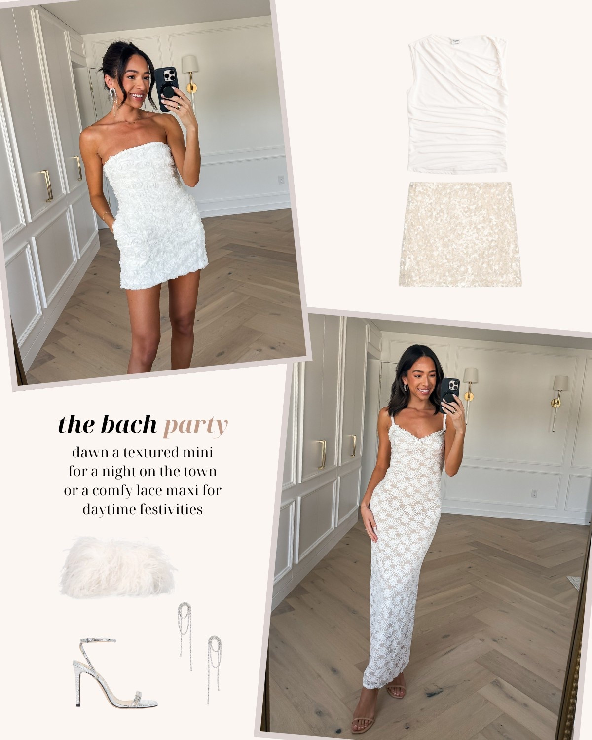 Bridal lookbook 🤍💍 Wearing size  XS mini dress and size XS maxi dress 


Engagement party outfit 
Bridal outfit 
Bridal shower 
Bridal luncheon
Civil ceremony 
Rehearsal dinner outfit 
Honeymoon 
Bachelorette 

#LTKWedding #LTKStyleTip #LTKSeasonal