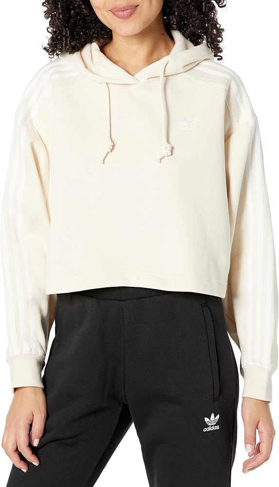 adidas Originals Women's Cropped Hoodie Sweatshirt | Amazon (US)