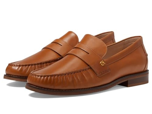 Cole Haan Women's Lux Pinch Penny Loafer, Pecan Leather, 9-B US | Amazon (US)