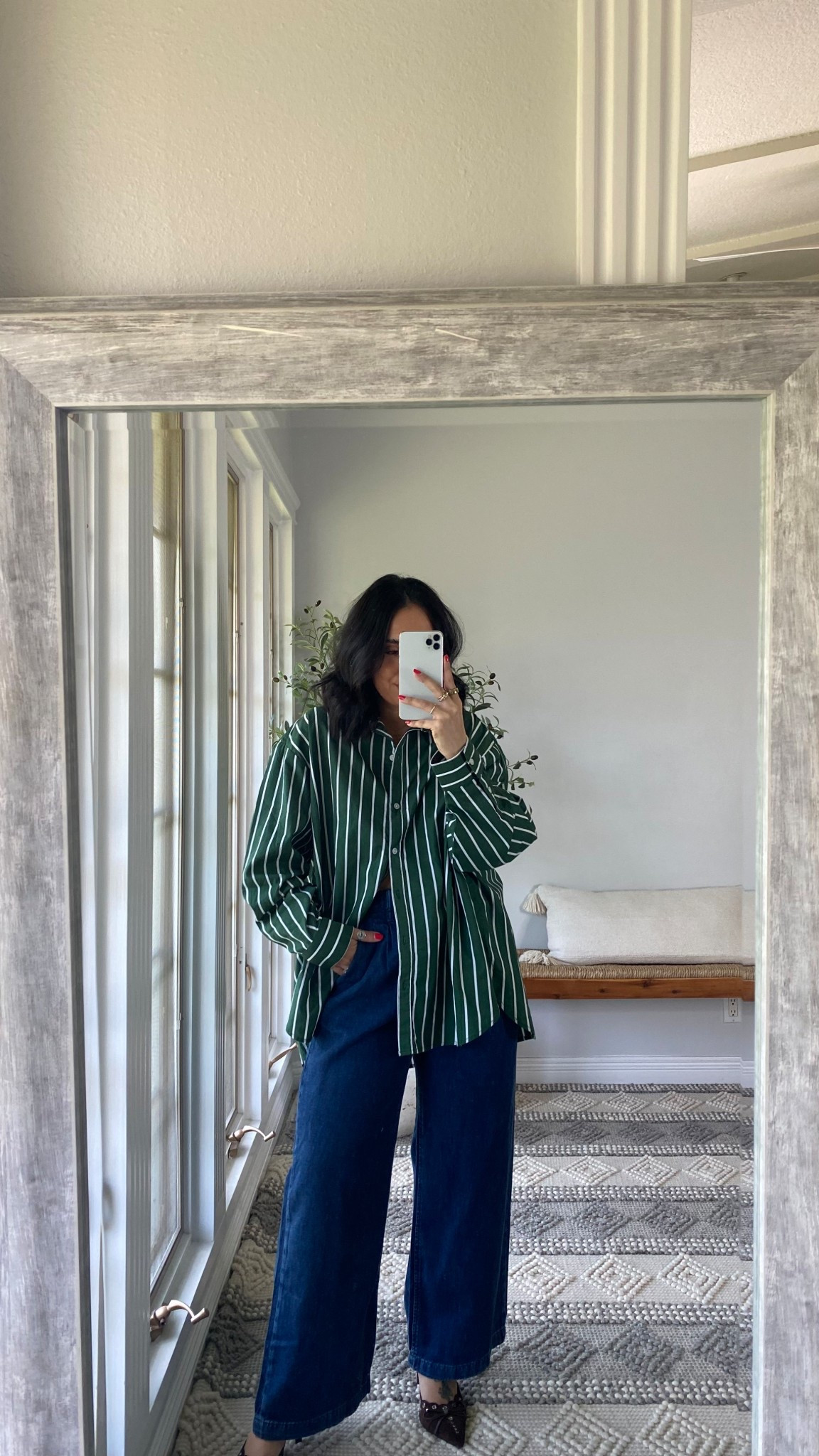 This top is part of the LTK spring sale!! These are basics that I have in my closet that I love!! Small in top! Size 4 petite in jeans  

#LTKStyleTip #LTKSpringSale #LTKPetite