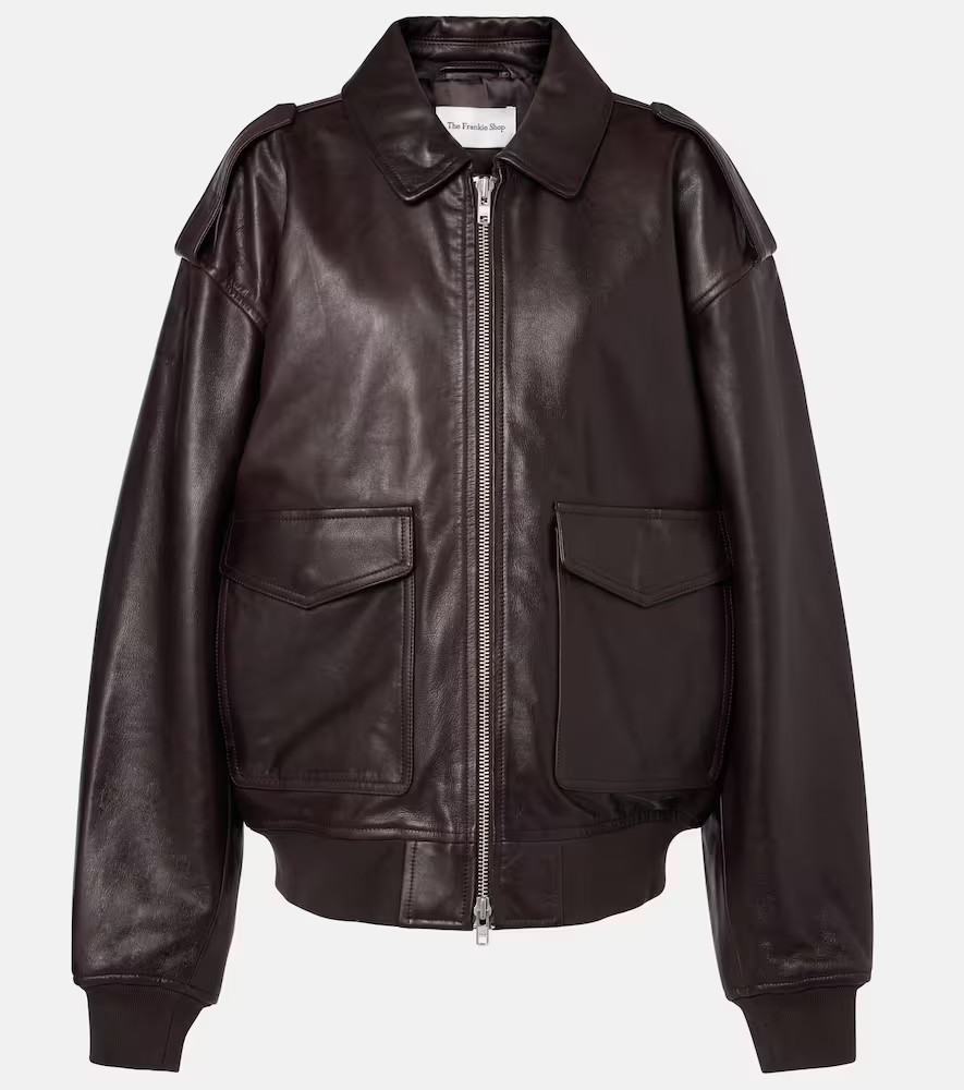 The Frankie Shop Viper leather jacket | Mytheresa (UK)