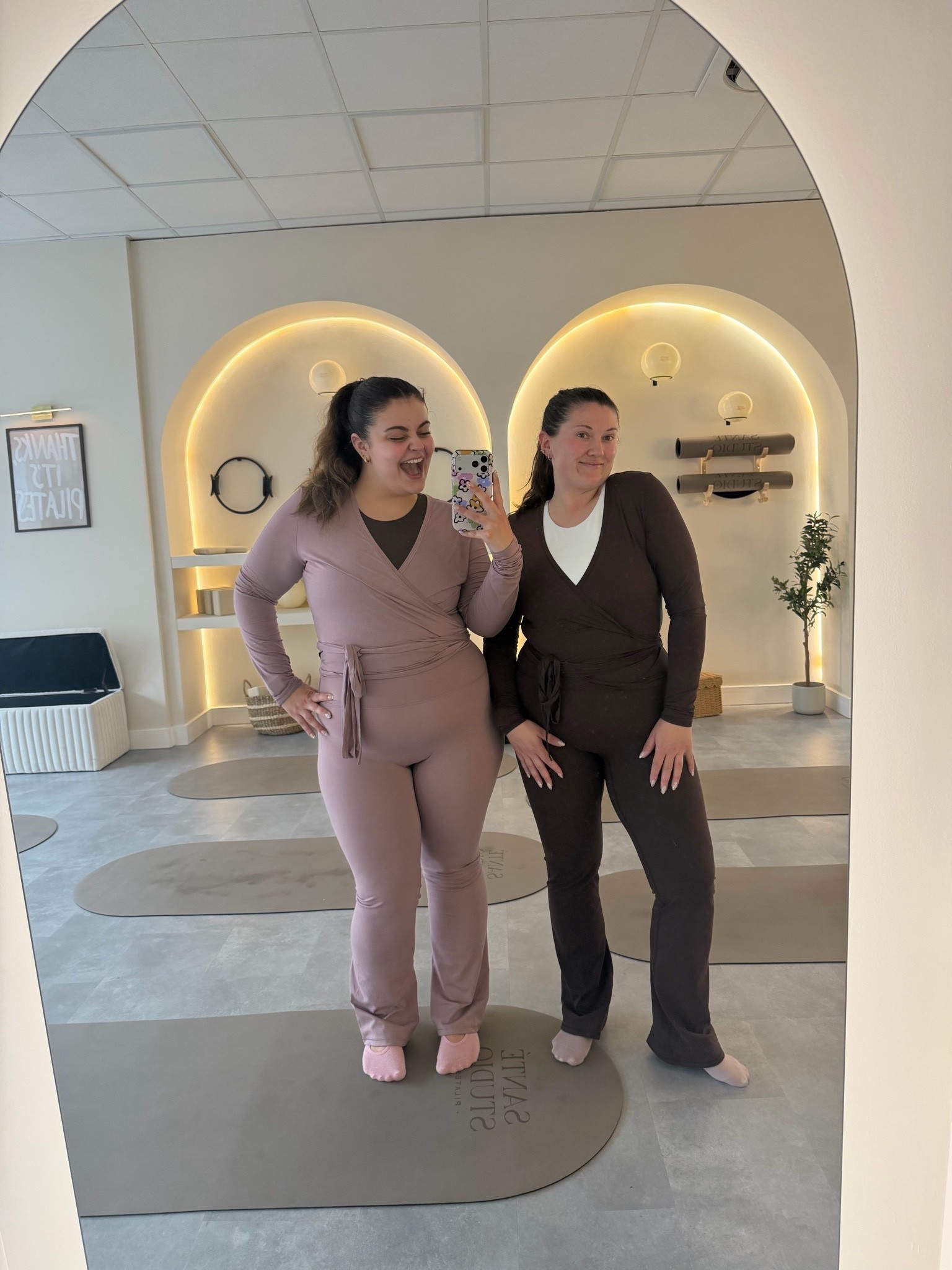 H&M move Pilates sets 🧘‍♀️ 

Chloe’s wearing a large and Sarah is wearing medium 🫶

#LTKuk #LTKspring #LTKmidsize