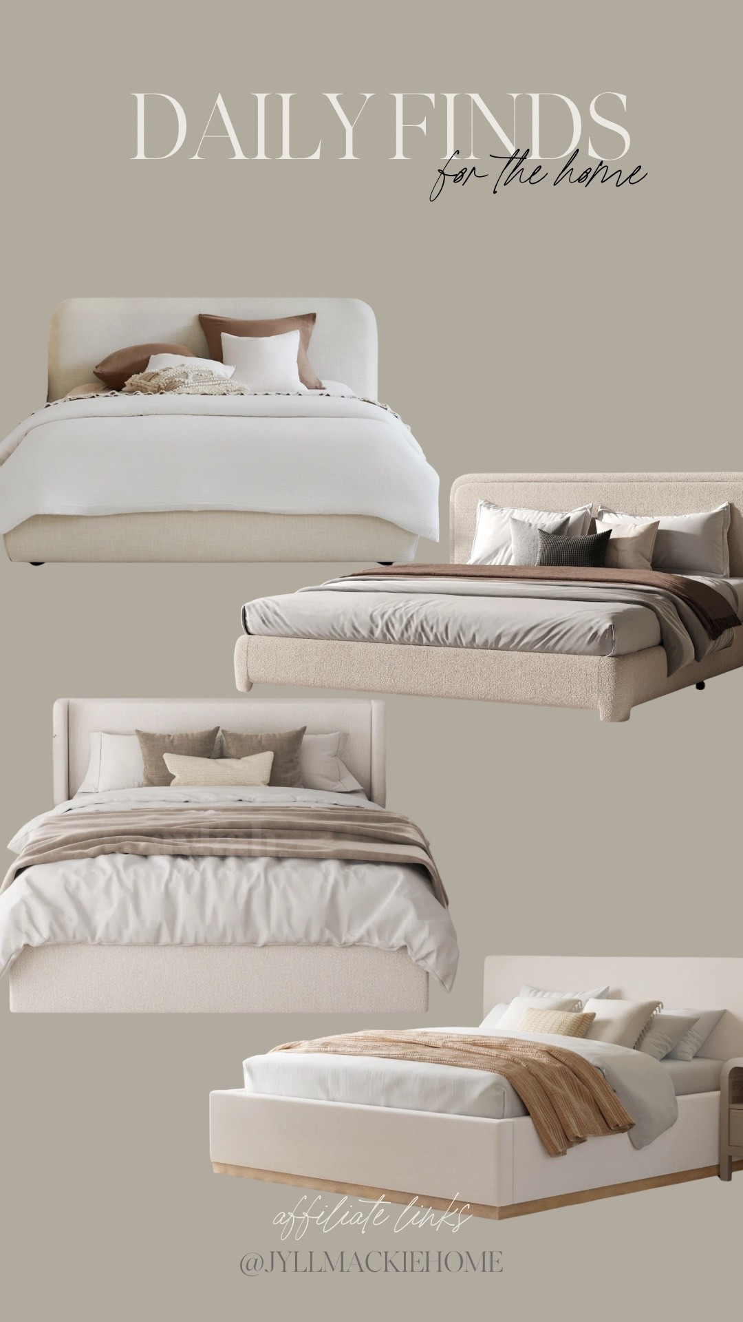 Upholstered cream beds 

#LTKSaleAlert #LTKHome