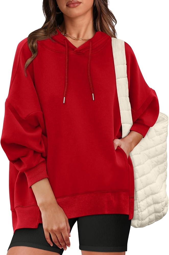 XIEERDUO Womens Oversized Hoodies Sweatshirt-Pullover Sweatshirts with Pockets Fall Outfits 2024 | Amazon (US)