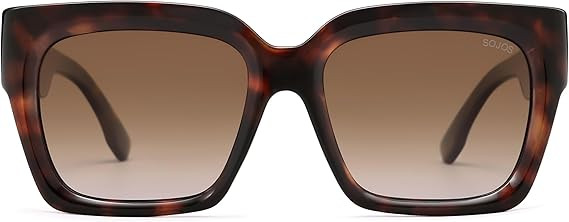 SOJOS Trendy Square Polarized Sunglasses Womens Retro Vintage Women 90s Sun Glasses SJ2612 | Amazon (US)