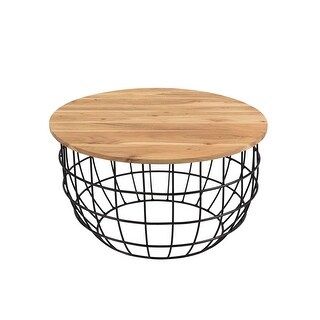 Rhu Home Finch Solid Wood Round coffee Table | Bed Bath & Beyond