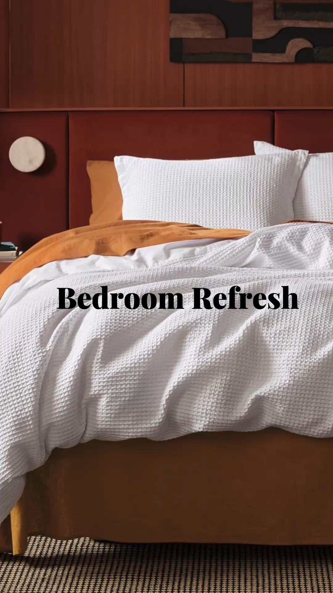 My bedding was overdue for a refresh, so I was so excited when I found this 100% cotton waffle-weave duvet set in bright white 🤍 I’ve always loved white bedding. 
It instantly makes a room feel fresh and gives you the perfect blank canvas to switch up seasonal colors with a few pillows or a throw.
This 3-piece king duvet set is currently on sale for under $80 and comes in multiple sizes and colors too.

#LTKbedroomrefresh #LTKbedding #LTKbedroom #LTKduvetset #LTKhome #LTKsalealert