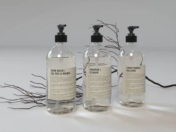 Soap Bottle Labels shampoo Conditioner Labels / Hand Soap - Etsy | Etsy (US)