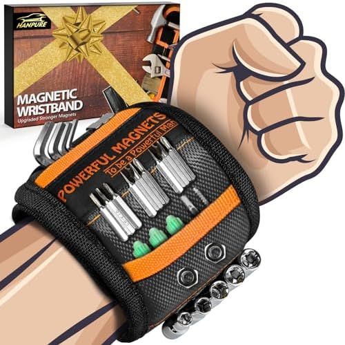 RAK Magnetic Wristband for Holding Screws, Nails and Drill Bits for Men - Made from Premium Ballisti | Amazon (US)